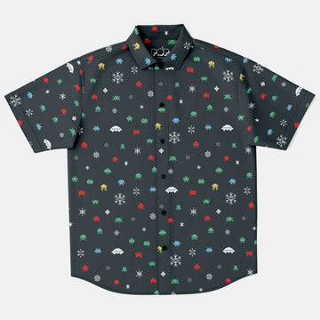 Xmas Invaders Hawaiian Shirt
